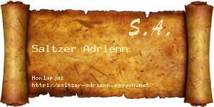 Saltzer Adrienn névjegykártya